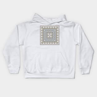 Arabic ornate square pattern Kids Hoodie